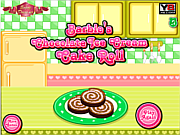 芭比的巧克力雪糕蛋糕卷