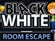 黑白色密室逃脫遊戲