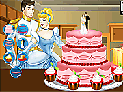 灰姑娘的婚禮蛋糕裝飾