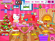 Hello Kitty的聖誕室清洗