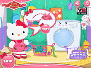 Hello Kitty的洗衣日