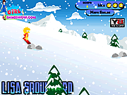 麗莎在滑雪