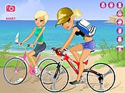 瑪麗亞和索非亞騎自行車