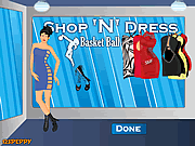 N鋪禮服籃球遊戲：搖滾女連衣裙