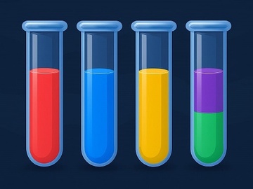 水色分類：水彩拼圖