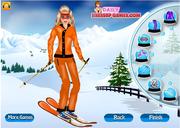 芭比娃娃去滑雪裝扮