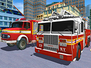 城市消防車救援