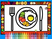 顏色和裝飾餐盤
