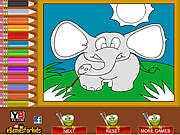 大象塗色遊戲