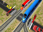 歐洲鐵路道口：鐵路列車通過3D