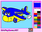 童裝着色飛機