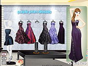 紫色舞會禮服