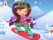 滑雪板女孩