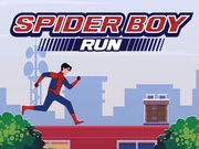 蜘蛛男孩跑步